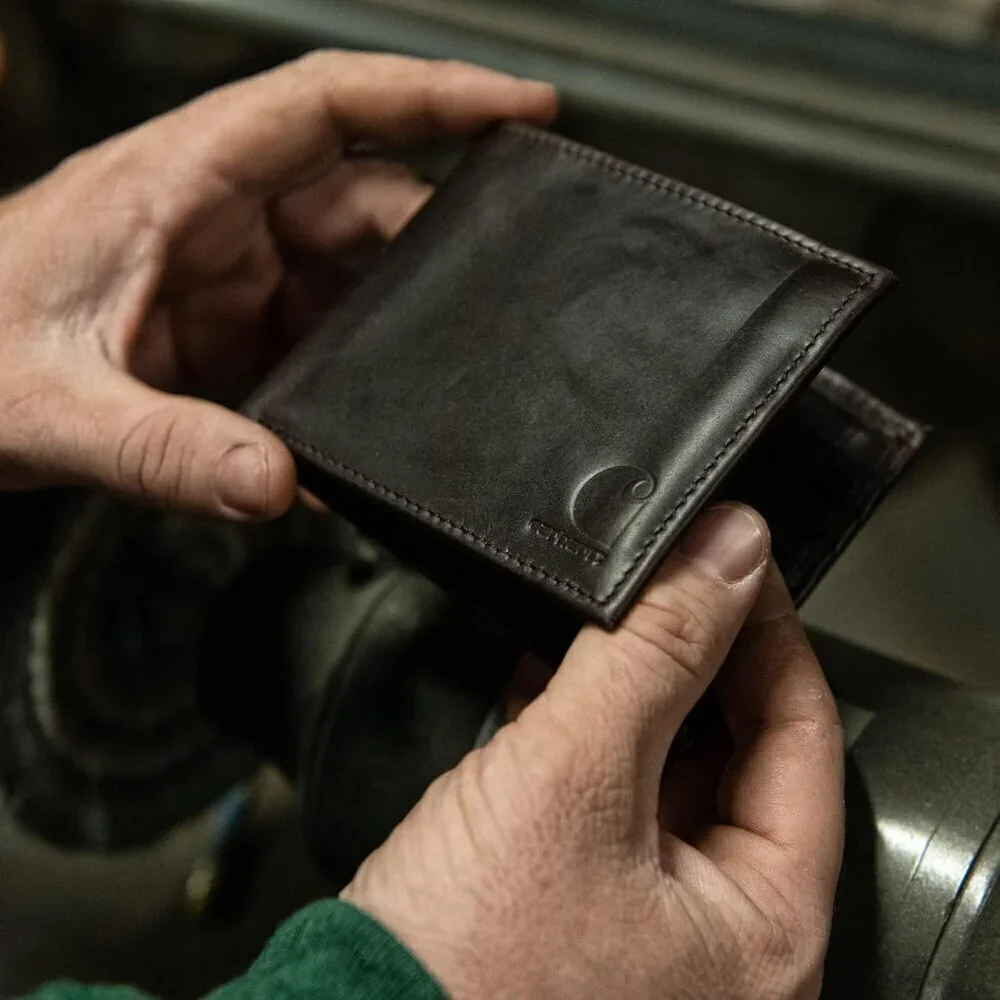🆕Men Brown Durable Oil Leather Wallets Available in Multiple Styles
